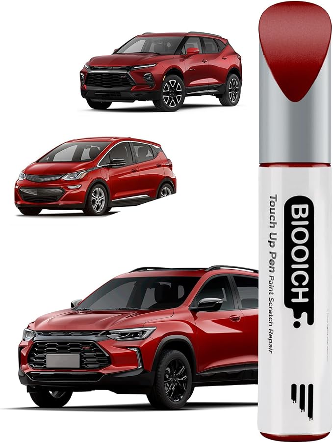 Touch Up Paint Pen Exact Color Match Car Chip and Scratch Repair (for Chevrolet, Radiant Red Tricoat(GNT/WA170H))
