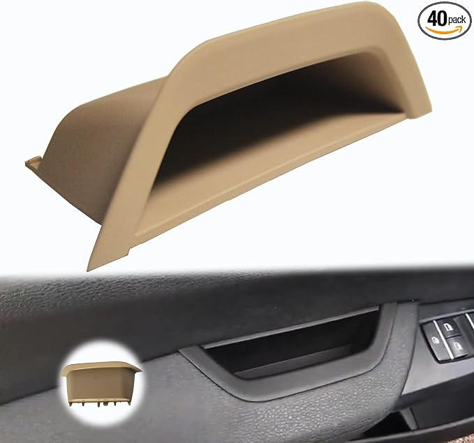 Beige Driver Side Door Armrest Handle Storage Compartment Compatible for BMW X3 F25 2010-2016 X4 F26 2014-2017 Cover Door Container Storage Box Door Armrest Cover