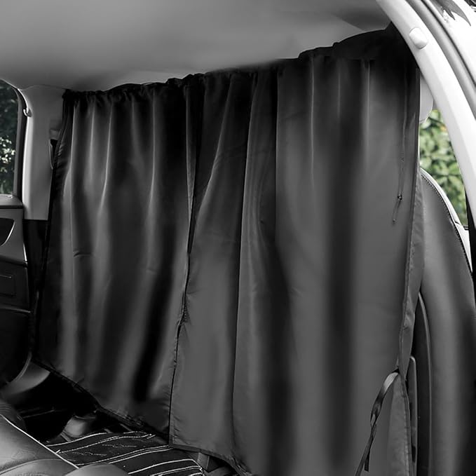Car Window Shades, UV Protection Privacy Sunshade Covers, Removable Divider Curtains, Universal Car Interior Accessories for Sleeping Traveling Camping (1PC)