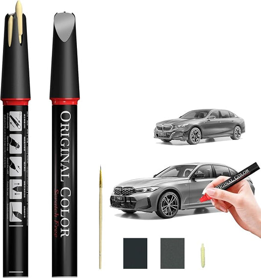 Carhoo B12 Crystal Silver Touch Up Paint Suitable For BMW, Genuine Custom Color Absoulutely Without Color Differences (16ml)