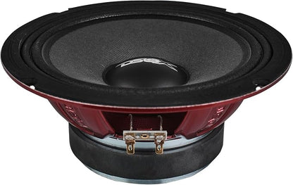 DS18 PRO-X8M Loudspeaker - 8", Midrange, Red Steel Basket, 550W Max, 275W RMS, 8 Ohms - Premium Quality Audio Door Speakers for Car or Truck Stereo Sound System (1 Speaker), Classic