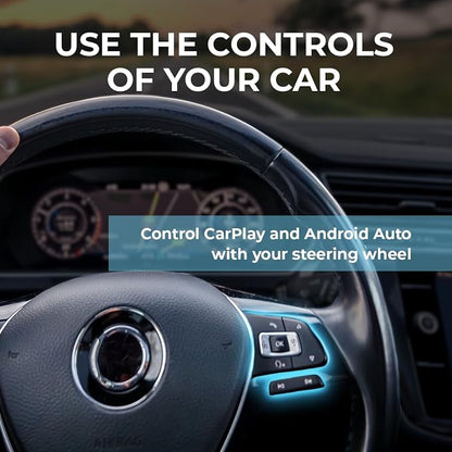 N Wireless CarPlay Adapter for Factory Wired CarPlay Cars – Convert Wired Apple CarPlay to Wireless, 5GHz Fast & Stable Connection, Plug & Play USB Dongle, Auto-Reconnect, Smooth Audio & Navigation