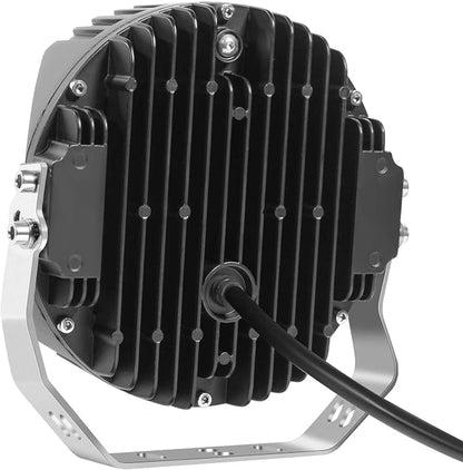 Gzminjie 7 inch 90W LED Driving Light Compatible with Wrangler Offroad Vehicle ATV UTV Golf cart Lighting Trucks Pickup F150 Work Light, Pack of 1