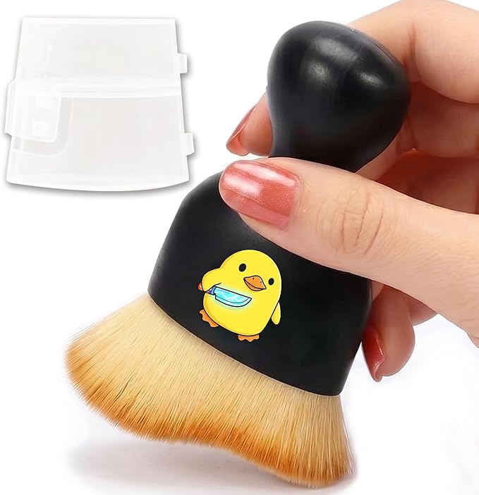 Threatening Duck Car Detailing Brush Soft Bristle Cars Interior Cleaning Brush,Automotive Dust Brushes with Protective Cover,for Vehicle Interior Gentle Detailing Care Duck Gifts for Women Men