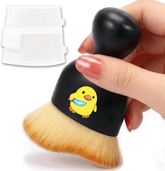 Threatening Duck Car Detailing Brush Soft Bristle Cars Interior Cleaning Brush,Automotive Dust Brushes with Protective Cover,for Vehicle Interior Gentle Detailing Care Duck Gifts for Women Men