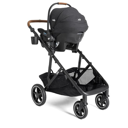 Joie Baby, Chive and Mint Latch - All-in-One Convertible Single-to-Double Modular Stroller with 20+ Customizable Modes & All-Terrain Wheels, and Baseless Infant Car Seat Travel System (Shale)