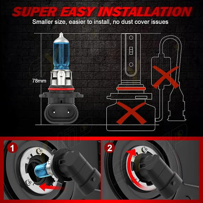 Compatible for Honda CR-V CRV Headlight Bulbs 2015 2016 2017 2018 2019 2020 2021 2022, 9005 H11 High Low Beam H11/H8 Fog Light Halogen Combo, 6000K White, 300% Brightness, Plug N Play, 6 PCS