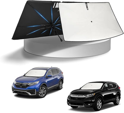 KUST Sun Shade Umbrella for 2017-2022 Honda CRV CR-V CR V | Custom Fit Windshield Sunshade | Foldable Sunshade with Bendable Handle | Blocks Heat & UV Scratch Resistant Keep Your Car Cool Sunshield