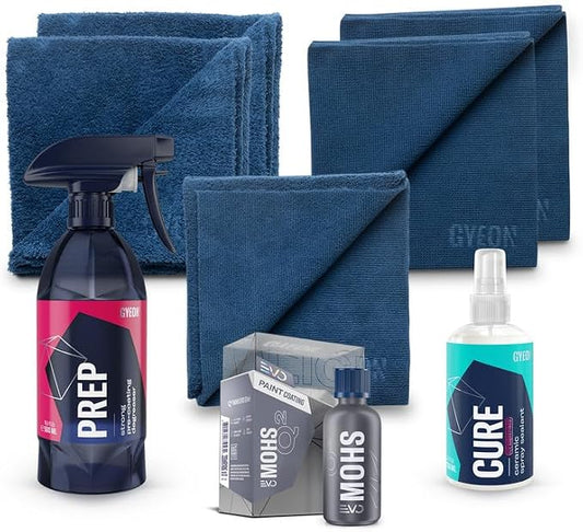 Gyeon MOHS Ceramic Coating for Cars Kit | Deep Gloss & 3-Year Protection | DIY Paint Coating Kit for Long-Lasting Shine | Easy Application & Hydrophobic Finish