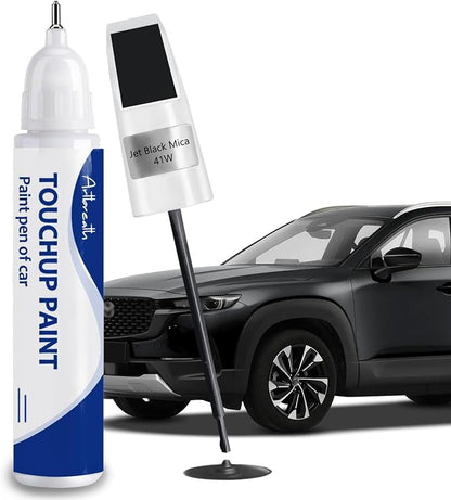 Jet Black Mica(41W) Touch Up Paint for Mazda Car Paint Pen Scratch Repair Two-In-One Touch Up Paint Automotive Paint Pen for MAZDA3 CX-5 CX-30 CX-50 CX-70