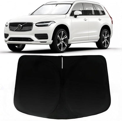 Windshield Sun Shade for Volvo XC90 2016-2026, Car Front Window Sunshade with 240T Sun Visor Protector Blocks UV Rays Heat Sun Shield Accessories