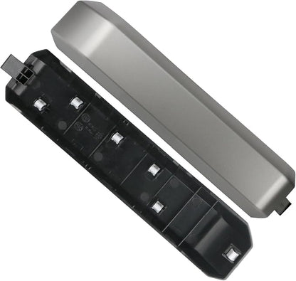 TQPONLY Interior Inner Door Handle Cover Trim | Compatible with 2015-2020 Ford F150 Truck Accessories Replacement | Front Right Passenger Side Door Armrest Pull Handle (Light Gray)