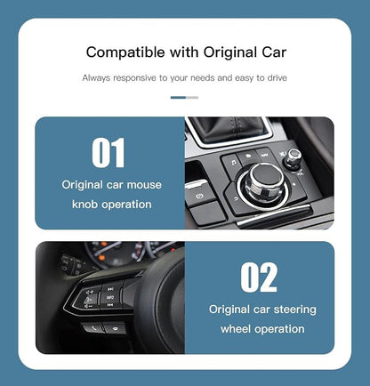 LEXXSON Carplay Adapter Compatible with Mazda 2/3/6/CX3/CX5/CX9/MX5 2014-2021 Year, Fit for Carplay & Android Auto, TK78-66-9U0C OEM Hub Retrofit Kit for Mazda Connect System