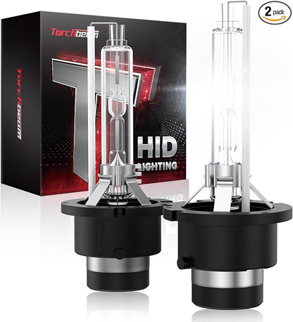 Torchbeam D4S Bulb, 6000K Xenon Bulbs，Pack of 2
