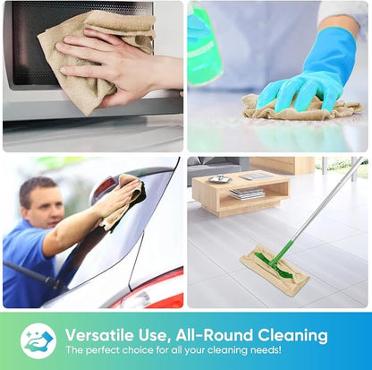 HOMEXCEL Brown Microfiber Cleaning Cloths, 20 Pack Cleaning Rags - Lint Free & Scratch-Free Microfiber Towels for Cars, House & Kitchen, Absorbent Cleaning Towels, 11.5 x 11.5 Inch