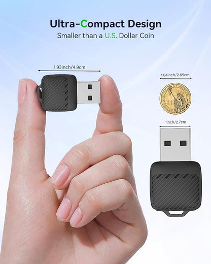 Spedal Mini Wireless CarPlay Adapter for iPhone, Compact 2-in-1 Android Auto Adapter with Fast Auto-Connect, Stable Low-Latency Wireless Performance, Plug & Play