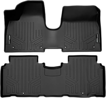 SMARTLINER Custom Fit All Weather 2 Row Floor Mat Liner Set Compatible with 2022-2024 Hyundai Ioniq 5