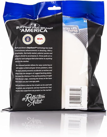 Buff and Shine - EdgeGuard Foam Pads - White - 6 Inches - Pack of 2
