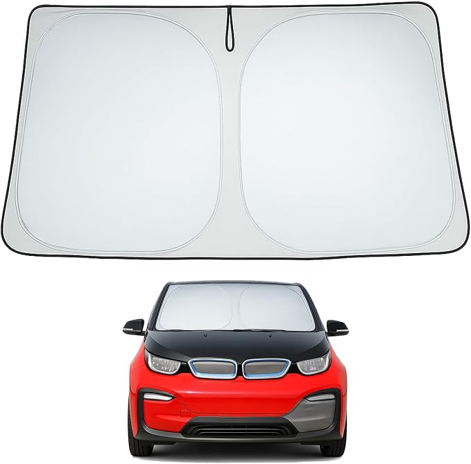 Proadsy 2026 Upgrade Front Windshield Sun Shade Foldable Sunshade Protector Custom Fit 2013-2018 BMW 3 Series /F30 /F31 /F80 /M3 Accessories