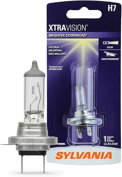 SYLVANIA - H7 XtraVision - High Performance Halogen Headlight Bulb, High Beam, Low Beam and Fog Replacement Bulb (Contains 1 Bulb)