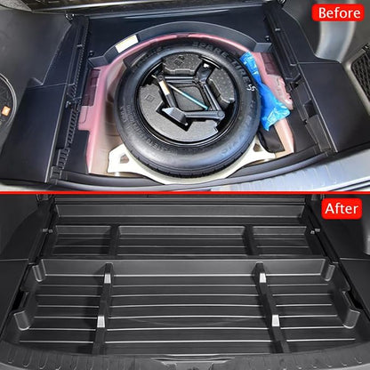 For 2019-2025 Toyota RAV4 Trunk Hidden Storage Box, SUV Insert Cargo Rear Hatch Organizer, Extra Space fits RAV4 LE XLE XSE TRD Hybrid Under Cargo Floor Storage Accessories