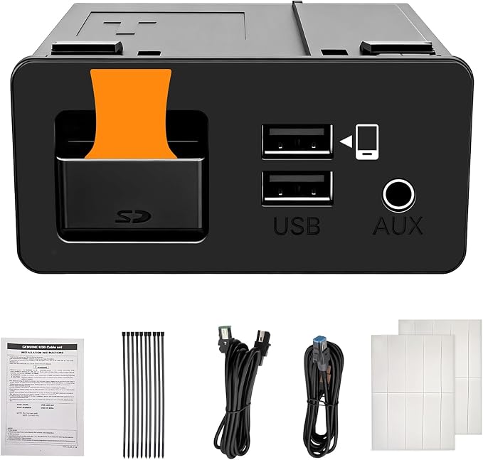 Mazda Apple CarPlay & Android Auto HUB OEM USB Media Retrofit Kit for Mazda 2/3/6/CX3 CX5/CX8/CX9/MX5/Miata 2014-2019 with MZD Connect System, New Upgraded TK78669U0C Parts