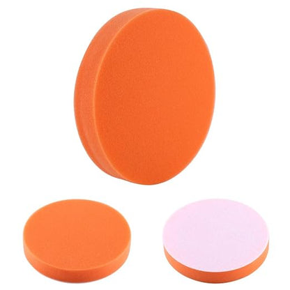 10 pcs 6 inch Sponge Polishing Waxing Buff Pads Set Kit for Car Polisher Buffer Orange (6'' 10PCS)