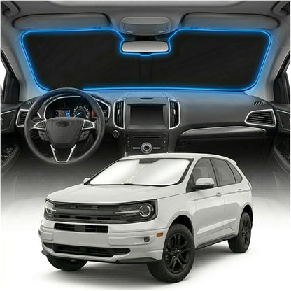 for Ford Edge Sun Shade Windshield Cover - Custom Fit Edge Accessories 2015-2024 Sunshade Foldable UV Protection & Heat Shield Sun Visor Accessories