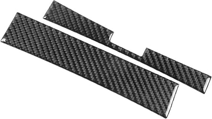 Premium Carbon Fiber Only Compatible with Ford Edge 2011-2014 2012 2013 SEL/Sport Accessories Car Gear Shift Box Front Panel Cover Interior Trim Sticker Decal Black 2PCS