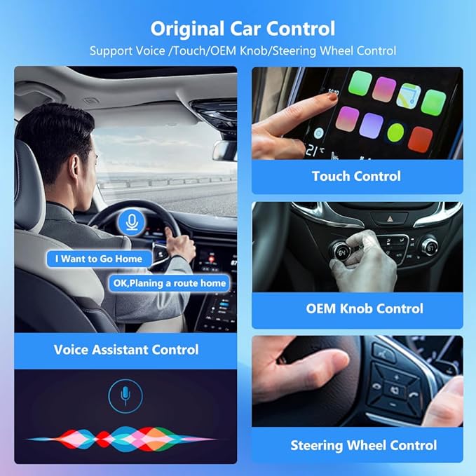 CarPlay USB Adapter for Toyota Highlander 2014 2015 2016 2017 2018 2019, 2-in-1 Plug & Play Adapter Converts Wired CarPlay to Cable-Free CarPlay, Fast Auto-Connect, No Delay