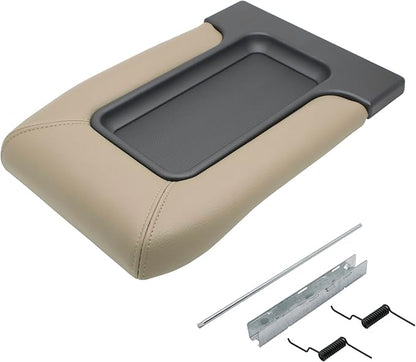 NHILES Center Console Lid Replacement Kit for 1999 2000 2001 2002 2003 2004 2005 2006 2007 Silverado/Avalanche/Suburban/Sierra/Yukon Replaces Number 19127364, 19127365, 19127366 (Beige)