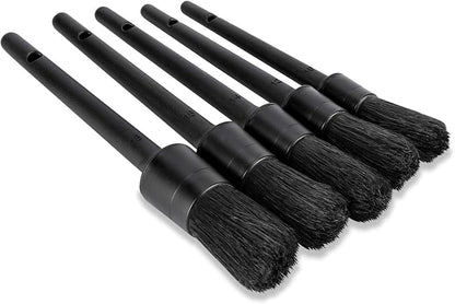 Voodoo Ride ® VR-1028 Five-Piece Detailing Brush Set Synthetic Bristles for Interior/Exterior use