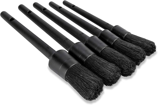 Voodoo Ride ® VR-1028 Five-Piece Detailing Brush Set Synthetic Bristles for Interior/Exterior use