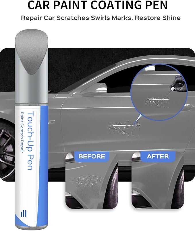 UX Ingot Silver Metallic Touch Up Paint Compatible with Ford Exact Match–Chips and Nicks Touch Up