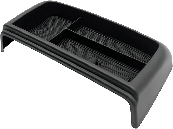 Dash Storage Tray Insert Behind Screen Organizer Storage Accessories fits for 2021 2022 2023 2024 GMC Yukon Chevy Tahoe Suburban（Only Fit for Power Sliding Console ）