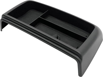 Dash Storage Tray Insert Behind Screen Organizer Storage Accessories fits for 2021 2022 2023 2024 GMC Yukon Chevy Tahoe Suburban（Only Fit for Power Sliding Console ）