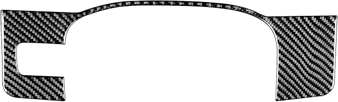 Real Premium Carbon Fiber Fit for Chevy Silverado/GMC Sierra 1500 2014-2018 for 2500/3500HD 2015-2019 Car Speedometer Bottoms Trim Dash Decals Sticker Decor Auto Interior Accessories Cover Black
