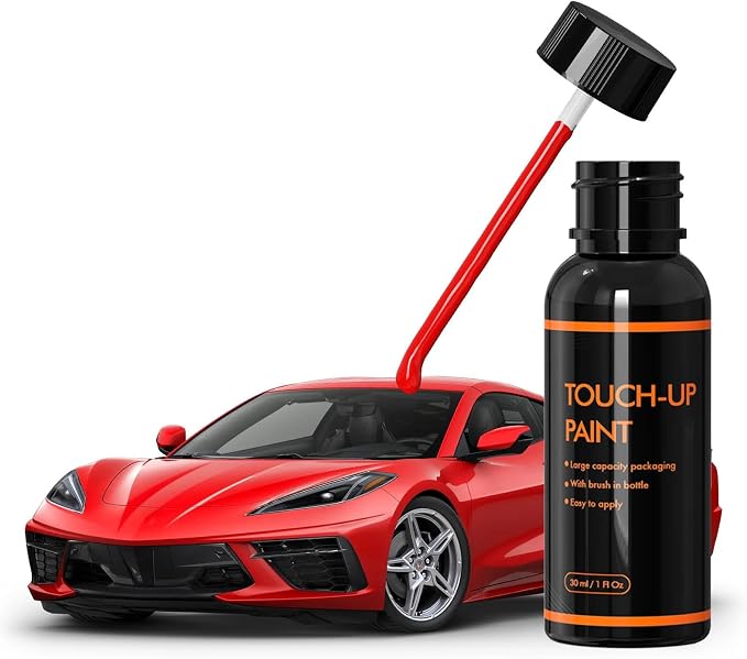 GKZ/WA9075 Torch Red Touch Up Paint for Chevy, DIY Car Paint Scratch Repair Kit, Automotive Paints, Quick & Easy Fix Scratch Repair Compatible with Chevrolet/Corvette