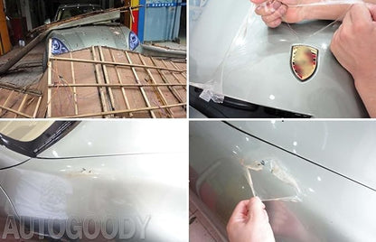Self-Healing TPU Clear Paint Protection PPF Film, Bulk Wrap for Car, Motorcycle & Bicycle Frame Surface Protection (Transparent, 5" x 40")