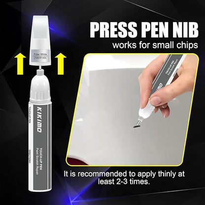 KIKIMO for Mercedes-Benz Touch Up Paint(Cosmos Black Metallic(191/9191)), Car Paint Repair Kit for Mercedes-Benz, 2 In 1 Scratches Repair with Pen Tip and Brush, Color-Matched for Quick & Easy Fix