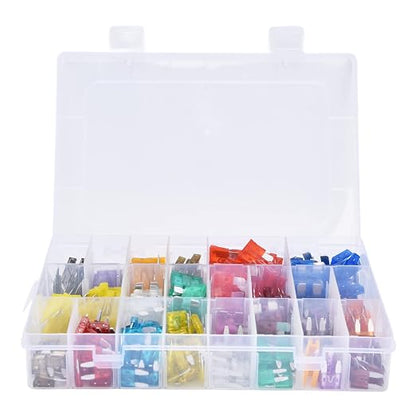 FTVOGUE 300Pcs Car Assortment Kit, Quick Blow Circuit Protection for Auto 2A-40A, Ideal for Vehicle Overload Prevention