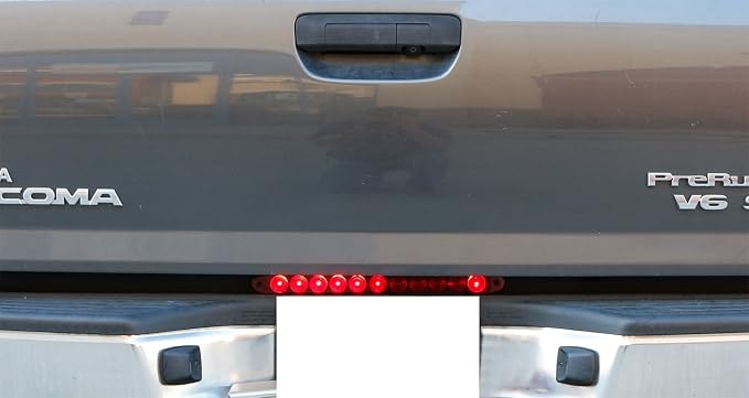 iJDMTOY 15-Inch Truck Trailer Tailgate Red LED ID Light Bar Compatible with Chevrolet Dodge Ford GMC Nissan Toyota etc, Functions as Tail Light, Brake Lamp & Turn Signal Lights, Dark Red Lens