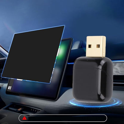 Convert Wired to Wireless Adapter with Retains All Functions, Plug and Play for and Android Auto, Black