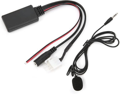 KIMISS DC 12V Car Audio Cable, Car Audio Music Adapter AUX Bluetooth 5.0 Adapter ABS Bluetooth AUX Cable for Goldwing GL1800