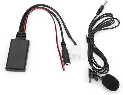 KIMISS DC 12V Car Audio Cable, Car Audio Music Adapter AUX Bluetooth 5.0 Adapter ABS Bluetooth AUX Cable for Goldwing GL1800