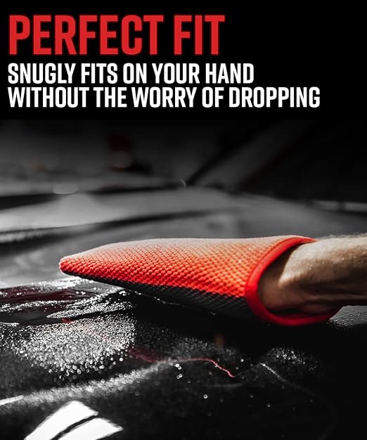 Adam's Clay Mitt Combo - Detail Spray Clay Lubricant for Medium Grade Clay for Car Detailing - Glove Quickly Removes Debris from Your Paint, Glass, Wheels, & More