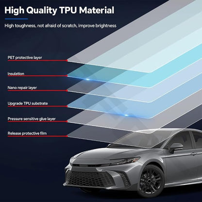 TPU Rearview Car Film for Toyota Camry SE XSE 2025-2026,PPF Protective Film Transparent Vinyl Wrap,Pre-Cut Paint Protection Clear Anti-Scratch Car Wrap Car Accessories