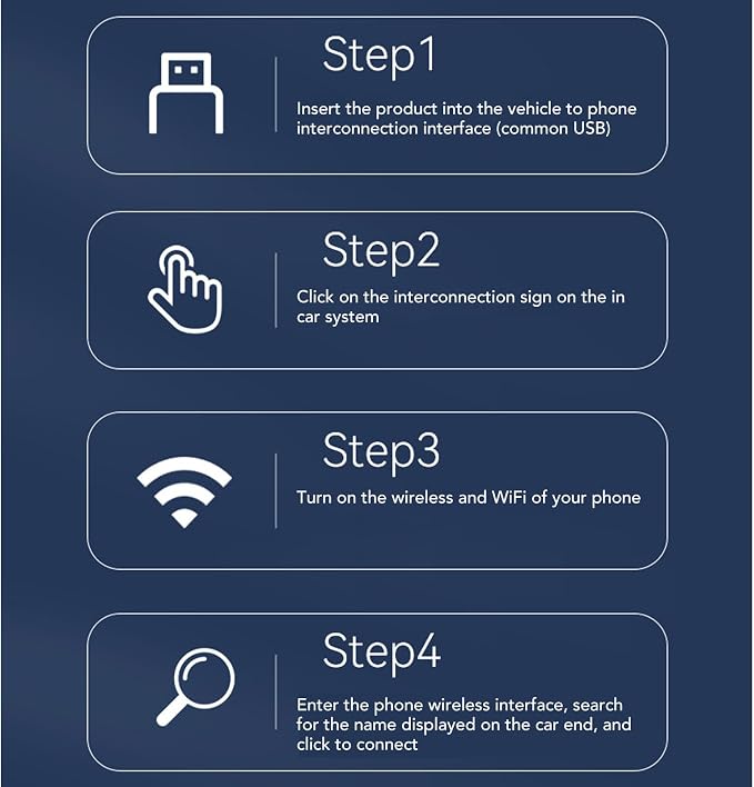2 in 1 Wireless Android Auto Adapter, Convert Wired to Wireless, Plug and Play Design, Vehicle Mounted Interconnection Box