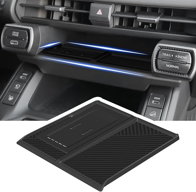 Wireless Charging Protective Mat for Toyota RAV4 2026 Accessories, Center Console Wireless Charger Mat Phone Charge Area Silicone Mat Silicone Pad for Toyota RAV4 2026