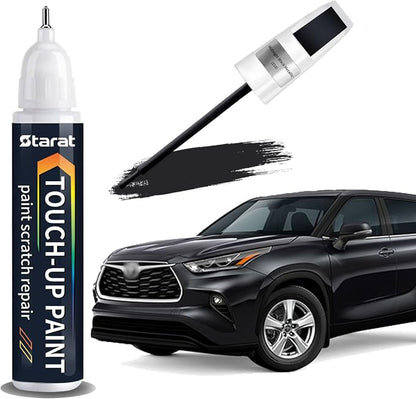 Midnight Black Metallic(218) Touch Up Paint Pen for Toyota 2-in-1 Quick & Easy Car Scratch Repair Kit Exact OEM Match for Avalon/RAV4/Camry/Corolla/Highlander/Prius/Sequoia/Sienna/Tacoma